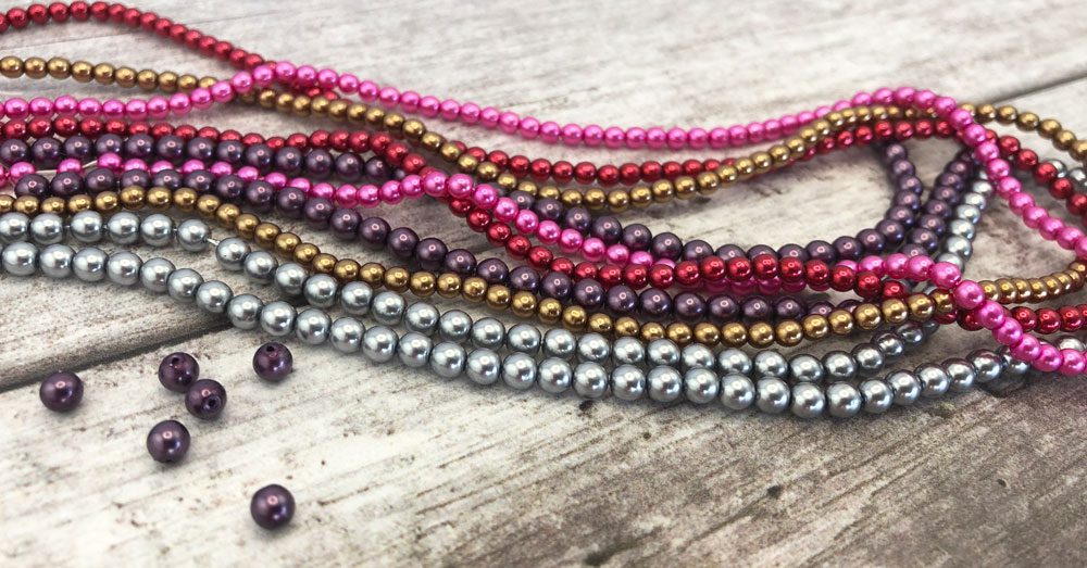 Czech glass pearl beads from Jill Wiseman Designs