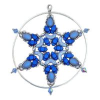 #16 Snowflake Blue and Silver