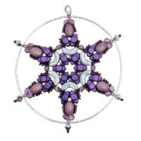 #20 Snowflake Silver and Purple