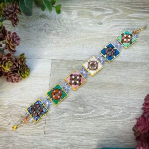 Framed Tiles Bracelet by Danielle Wickes