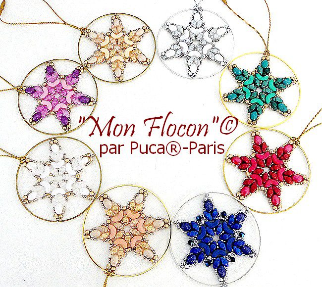 Mon Flocon (My Snowflake) Holiday Ornament