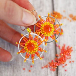 Rising Sun Earrings by Chloe Menage