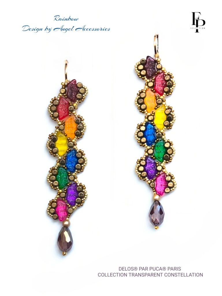 Rainbow Earrings Design by Angel Accessories for Par Puca