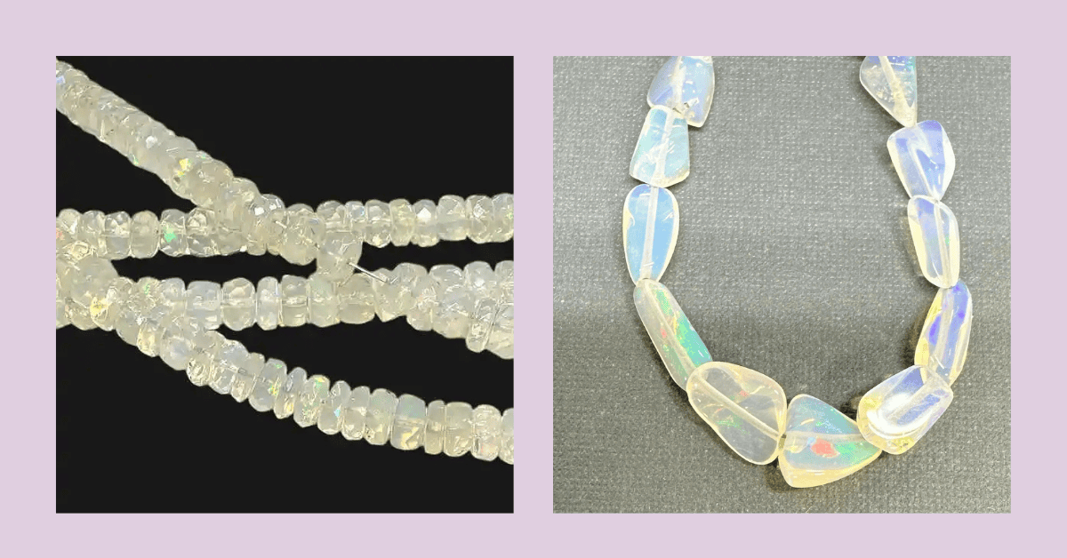 opal 2 True opal versus opalite beads